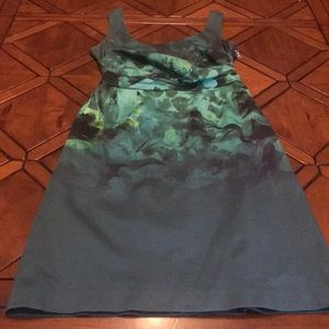 Elie Tahari Green Water Color Dress- 2